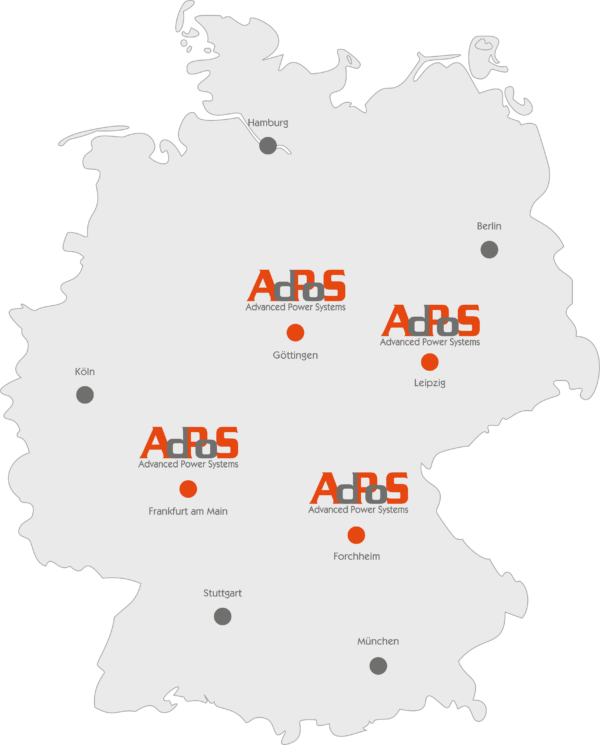 AdPoS Standorte auf Deutschlandkarte